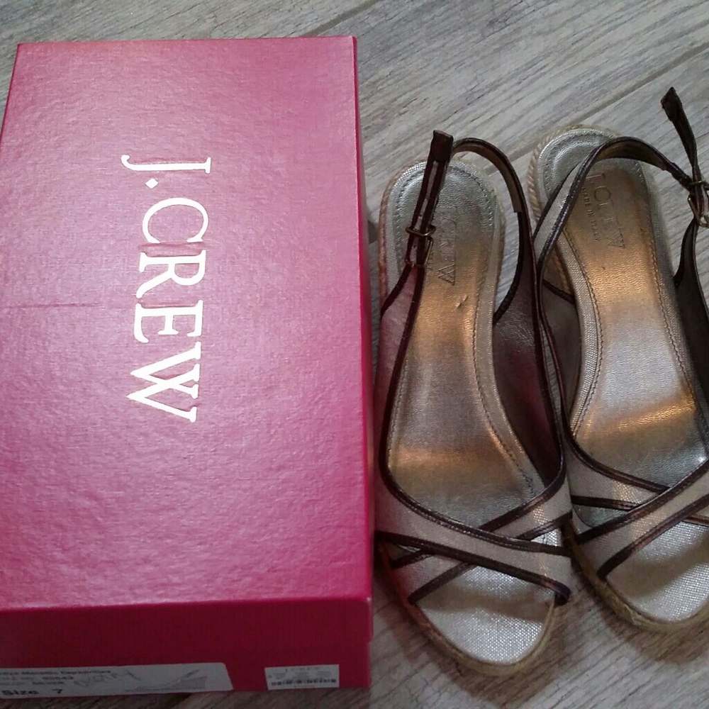 J. Crew platform sandals